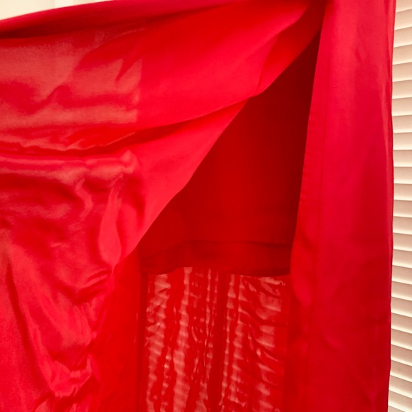 EXPRESS Satin Wrap Front Maxi Dress - Picture 3 of 5